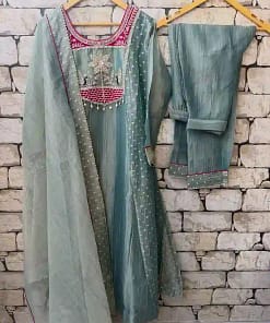 Trending A-Line Cut Salsa Silk 3-Piece Set 31 Trending A-Line Cut Salsa Silk 3-Piece Set - Image 14