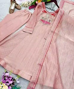 Trending A-Line Cut Salsa Silk 3-Piece Set 23 Trending A-Line Cut Salsa Silk 3-Piece Set - Image 6