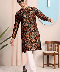 Elephant Silk Kurta 10 Elephant Silk Kurta - Image 5