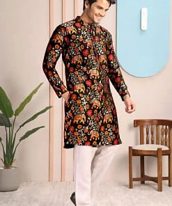 Elephant Silk Kurta