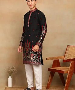 Men’s Cotton Silk Daman Weaving Kurta