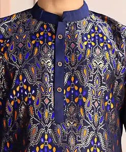 Men’s Silk Elephant Weave Kurta 7 Men’s Silk Elephant Weave Kurta - Image 2