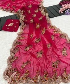 Ready-to-Wear Net Embroidered Saree 10 Ready-to-Wear Net Embroidered Saree5