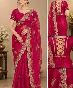 Ready-to-Wear Net Embroidered Saree 9 Ready-to-Wear Net Embroidered Saree5