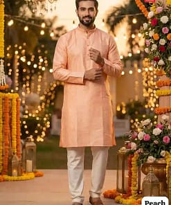 Shubh Silk Jacquard Kurta Pyjama Set 20 Shubh Silk Jacquard Kurta Pyjama Set - Image 9