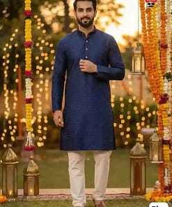 Shubh Silk Jacquard Kurta Pyjama Set 21 Shubh Silk Jacquard Kurta Pyjama Set - Image 10