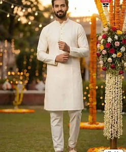 Shubh Silk Jacquard Kurta Pyjama Set 22 Shubh Silk Jacquard Kurta Pyjama Set - Image 11