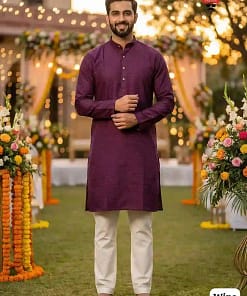 Shubh Silk Jacquard Kurta Pyjama Set 15 Shubh Silk Jacquard Kurta Pyjama Set - Image 4
