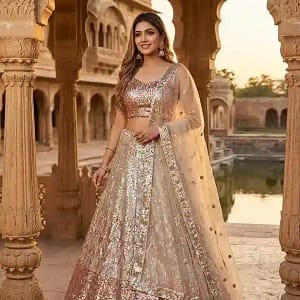 Premium Butterfly Soft Net Designer Lehenga