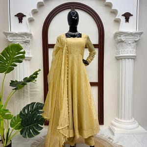 Designer Gown with Pant Set