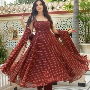 Designer Georgette Kurta Pant Dupatta Set