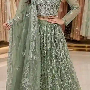 Fully Stitched Fendy Silk Designer Lehenga - Image 5