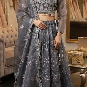 Fully Stitched Fendy Silk Designer Lehenga - Image 4