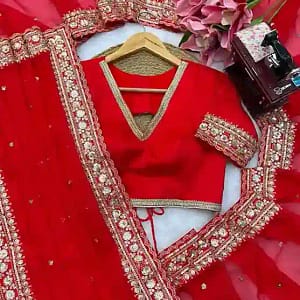 Tibby Silk Thread & Sequins Designer Saree - Image 6