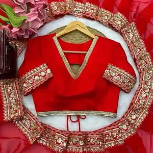 Tibby Silk Thread & Sequins Designer Saree - Image 5