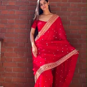Tibby Silk Thread & Sequins Designer Saree