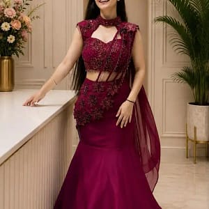 Sequins Lehenga Choli Set - Image 5