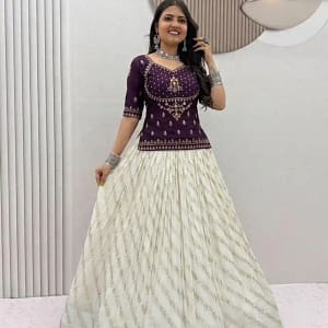 Festival Special Vichitra Silk Lehenga Choli - Image 3