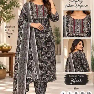 CHAHAT Cotton Embroidered Kurta Set - Image 6