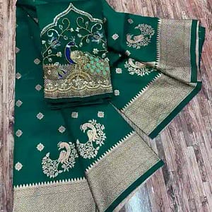 Kalanjali Original Paithani Pure Silk Saree with Handwork - Image 3