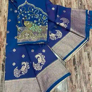 Kalanjali Original Paithani Pure Silk Saree with Handwork - Image 9