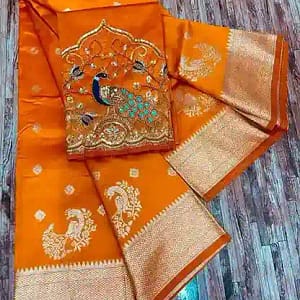 Kalanjali Original Paithani Pure Silk Saree with Handwork - Image 4