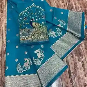 Kalanjali Original Paithani Pure Silk Saree with Handwork - Image 7