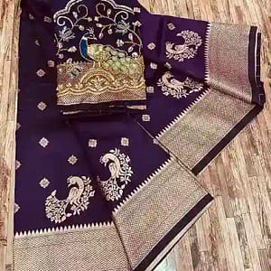 Kalanjali Original Paithani Pure Silk Saree with Handwork - Image 6