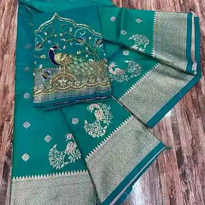 Kalanjali Original Paithani Pure Silk Saree with Handwork - Image 12