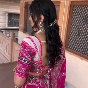 Navratri Special Roman Silk Heavy Embroidered Lehenga Choli with Dupatta - Image 9