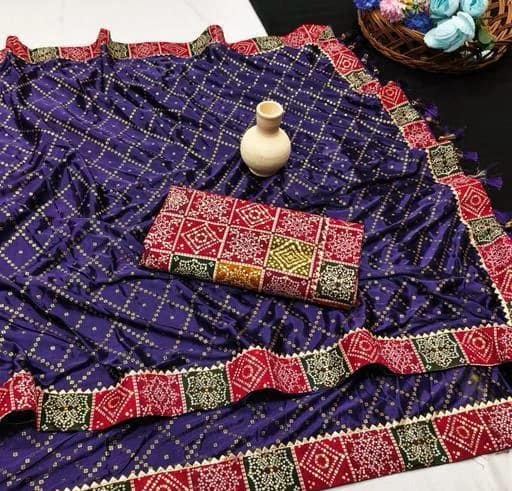 Pre-Pleated Malai Silk Saree 5 Pre-Pleated Malai Silk Saree