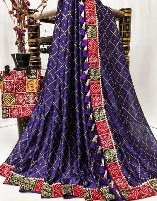 Pre-Pleated Malai Silk Saree 2 Pre-Pleated Malai Silk Saree