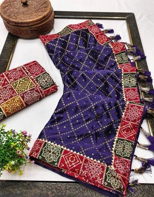 Pre-Pleated Malai Silk Saree 6 Pre-Pleated Malai Silk Saree