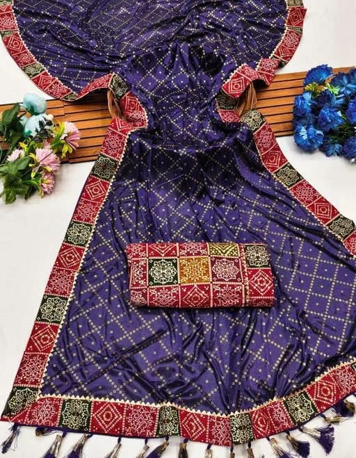 Pre-Pleated Malai Silk Saree 4 Pre-Pleated Malai Silk Saree
