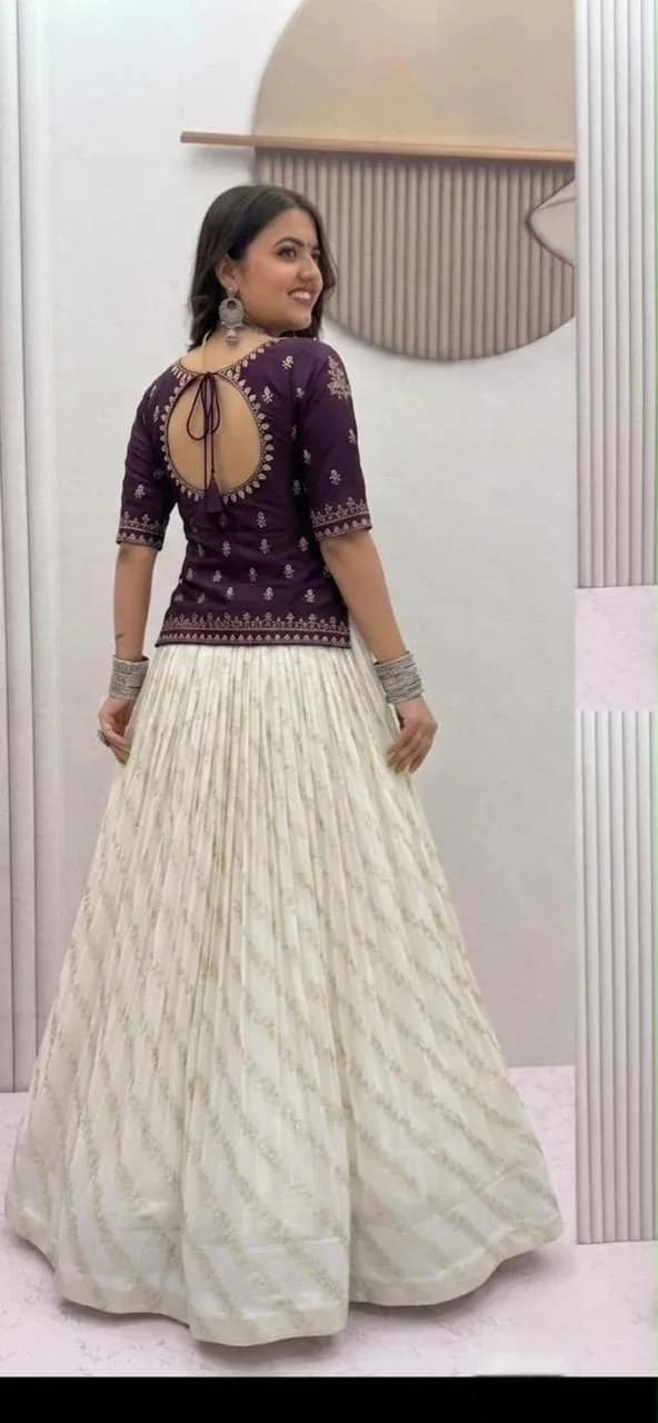 Festival Special Vichitra Silk Lehenga Choli - Image 4