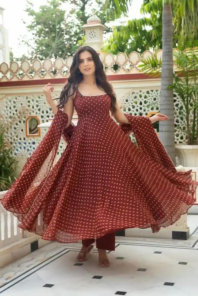 Designer Georgette Kurta Pant Dupatta Set