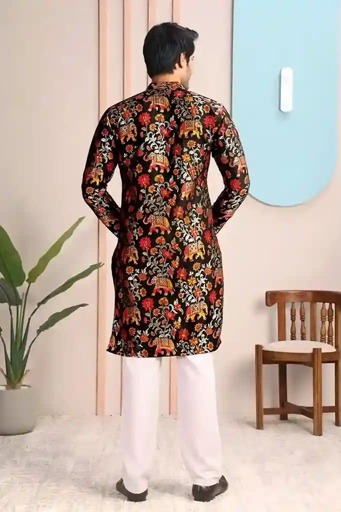 Elephant Silk Kurta 6 Elephant Silk Kurta - Image 6