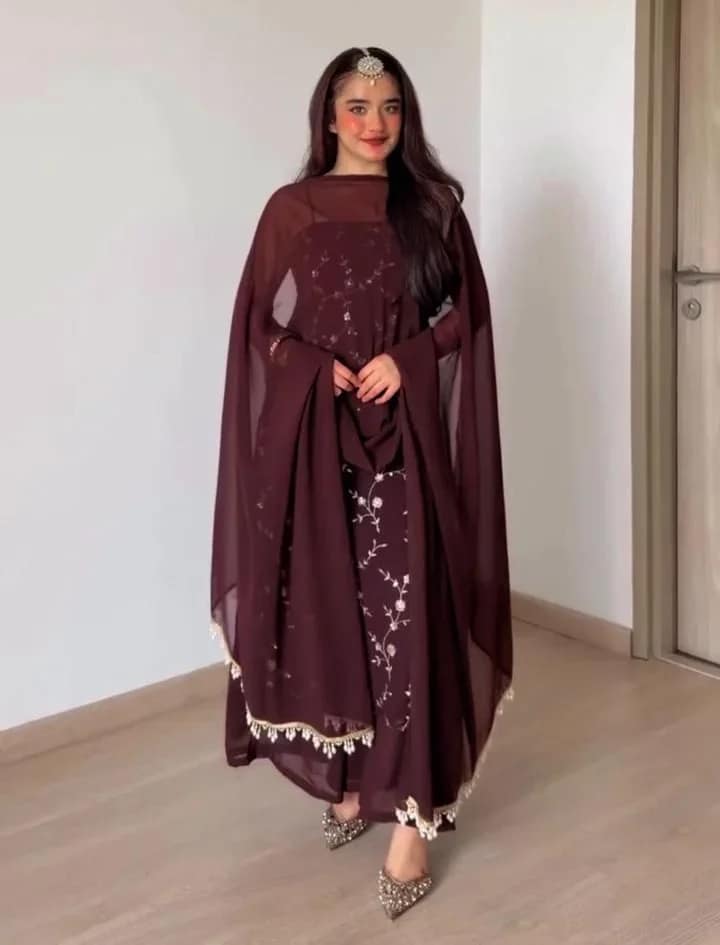 Flux Georgette Thread & Sequins 3-Piece Suit Set 12 Flux Georgette Thread & Sequins 3-Piece Suit Set - Image 12