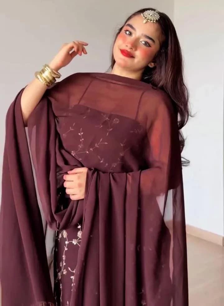 Flux Georgette Thread & Sequins 3-Piece Suit Set 9 Flux Georgette Thread & Sequins 3-Piece Suit Set - Image 9