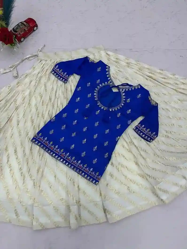 Festival Special Vichitra Silk Lehenga Choli - Image 5