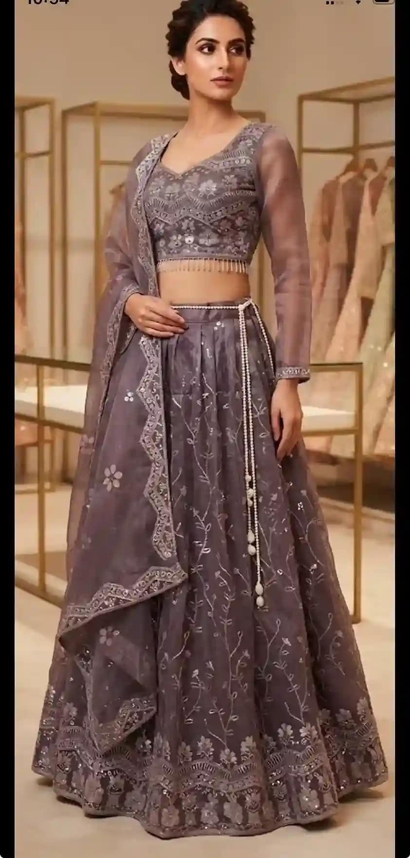 Fully Stitched Fendy Silk Designer Lehenga