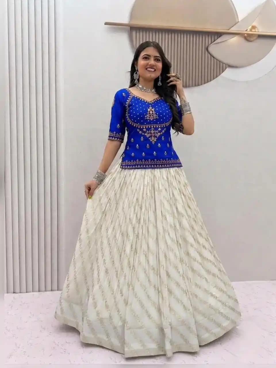 Festival Special Vichitra Silk Lehenga Choli - Image 2