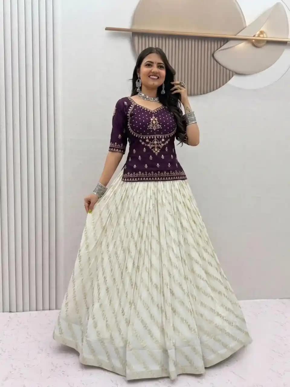Festival Special Vichitra Silk Lehenga Choli - Image 3